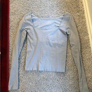 Free People grey Clean lines Long Sleeve Top